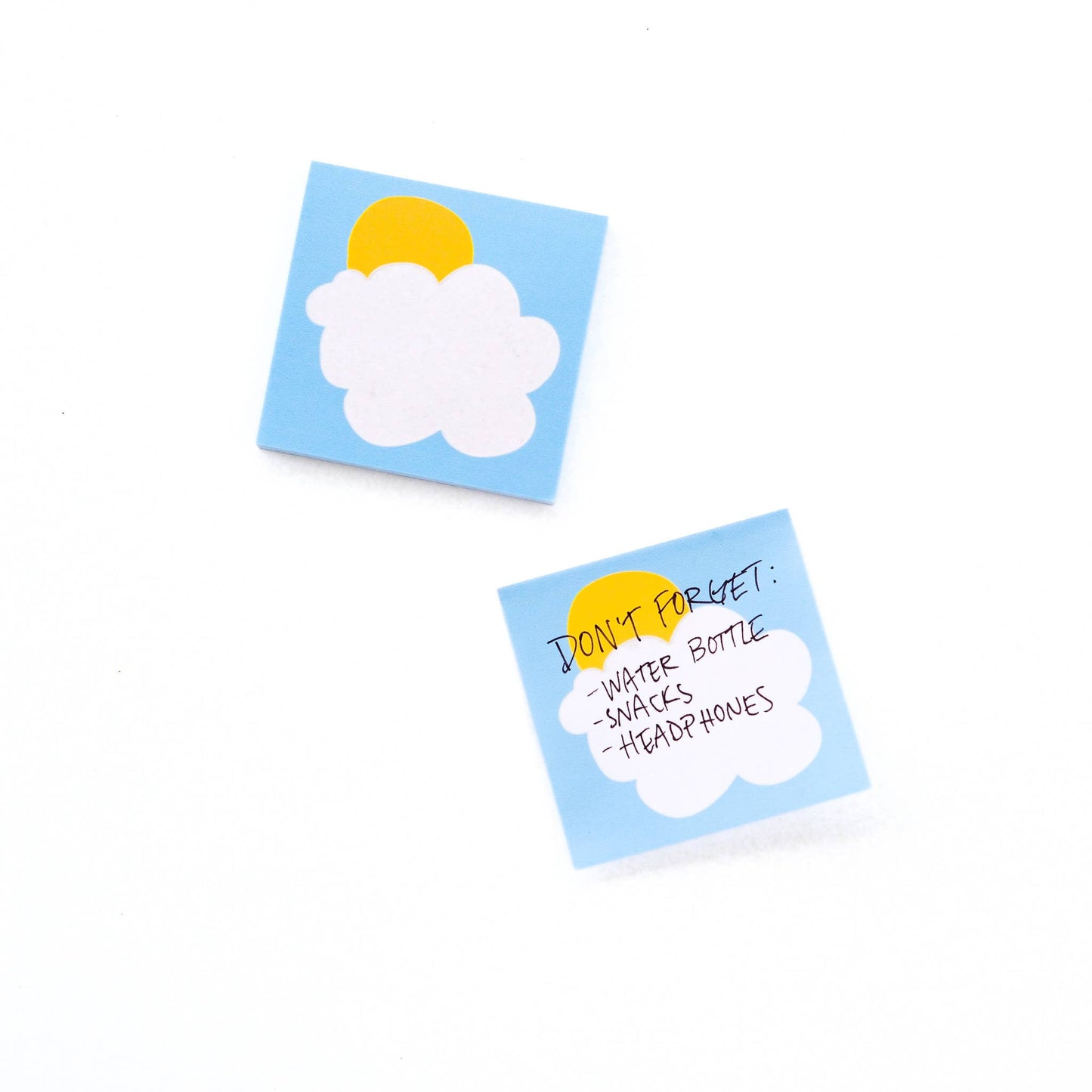Partly Cloudy sticky notes