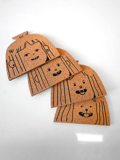 Dog Person Cork Coasters