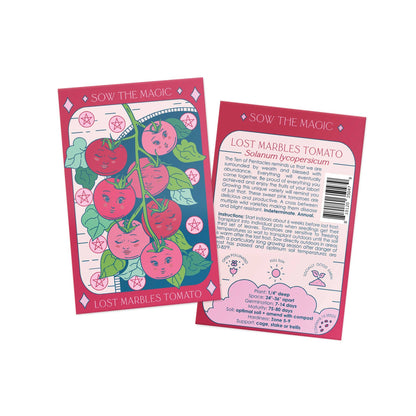 Lost Marbles Tomato Tarot Seed Packet