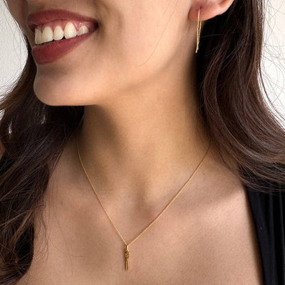 BFF Heart Key Necklace Duo