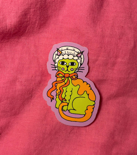 Silly Cat Sticker