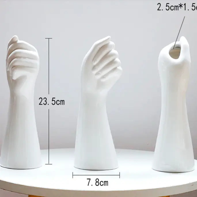Ceramic Hand Shape Vase