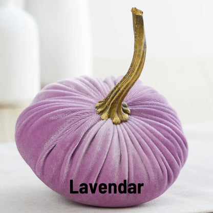 Small Velvet Pumpkins