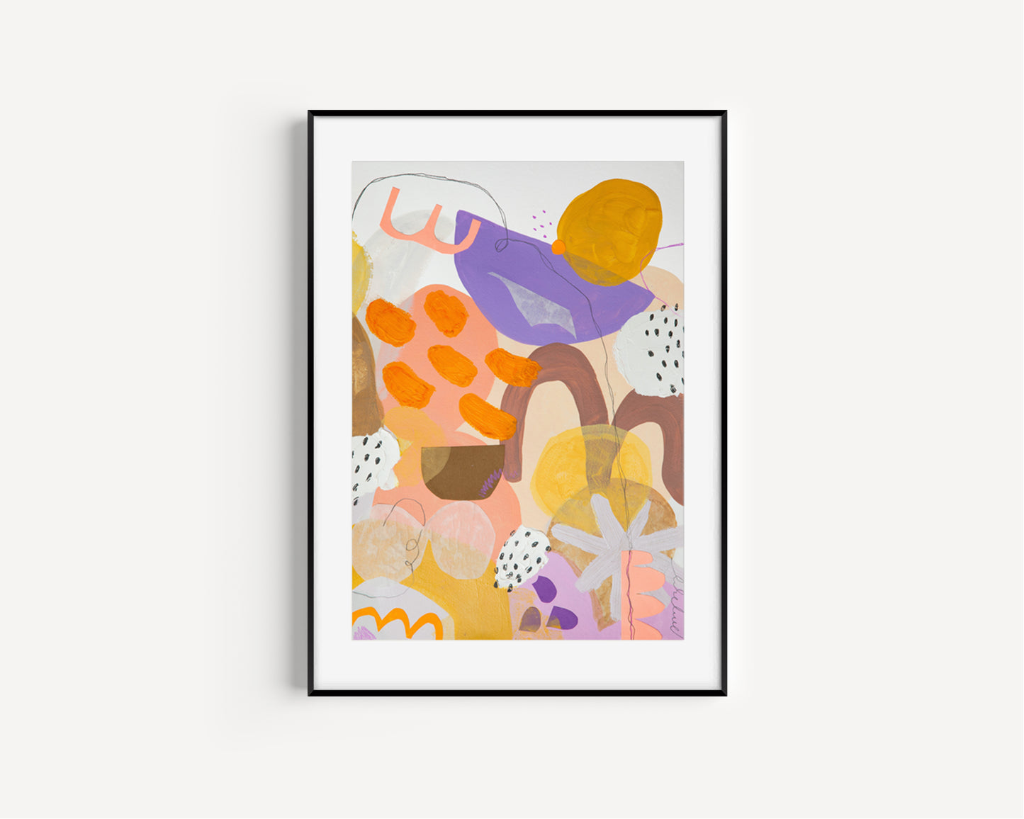 A Midday Nap Framed Art Print