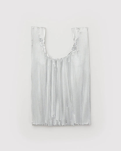 Chrome Pleated Baggu