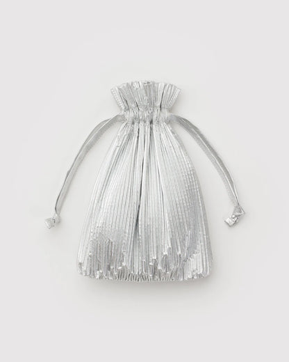 Chrome Pleated Baggu