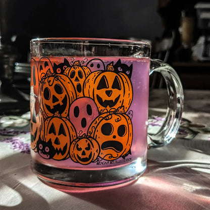 Pumpkin Playtime Glass Mug