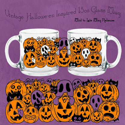 Pumpkin Playtime Glass Mug