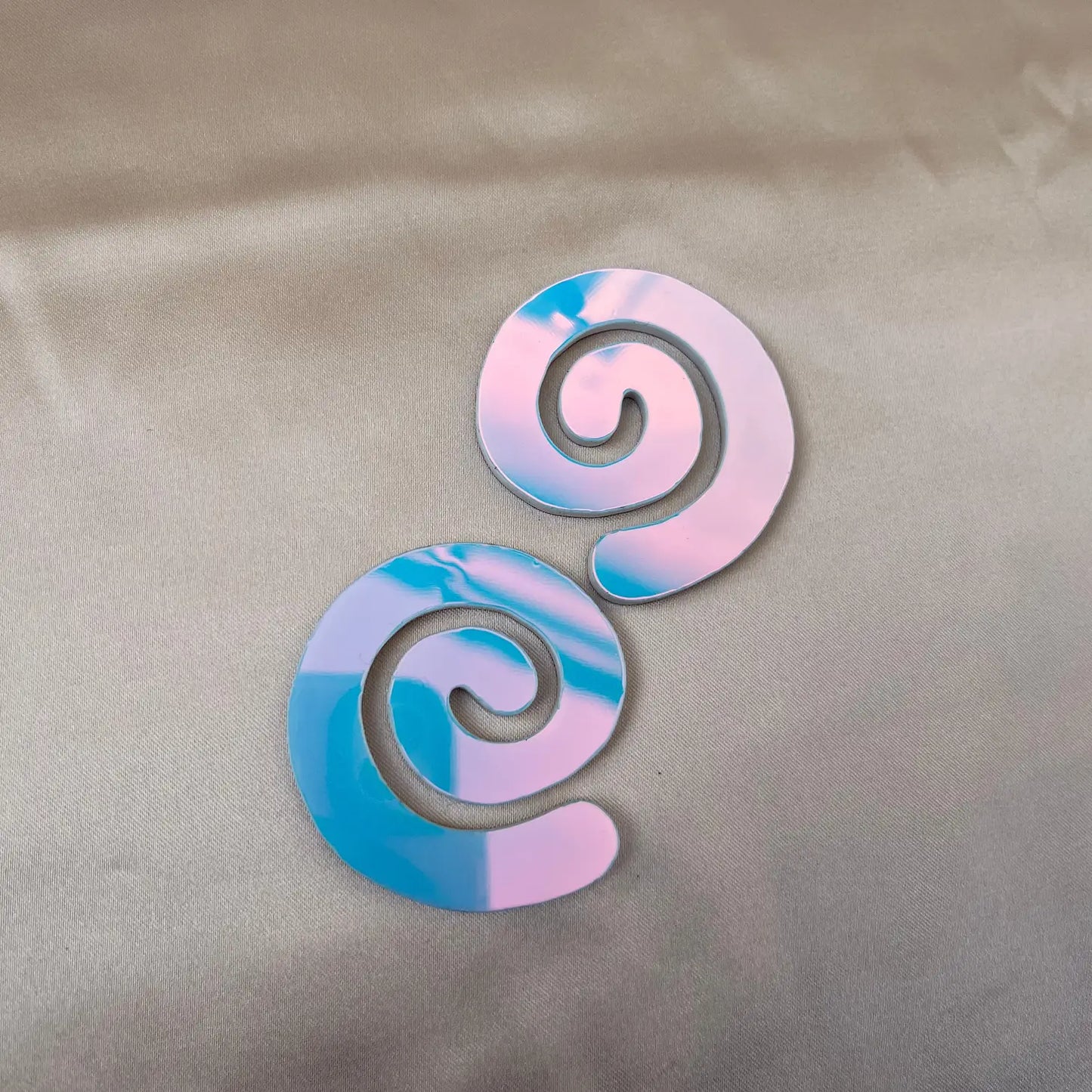 Iridescent Swirl Earrings