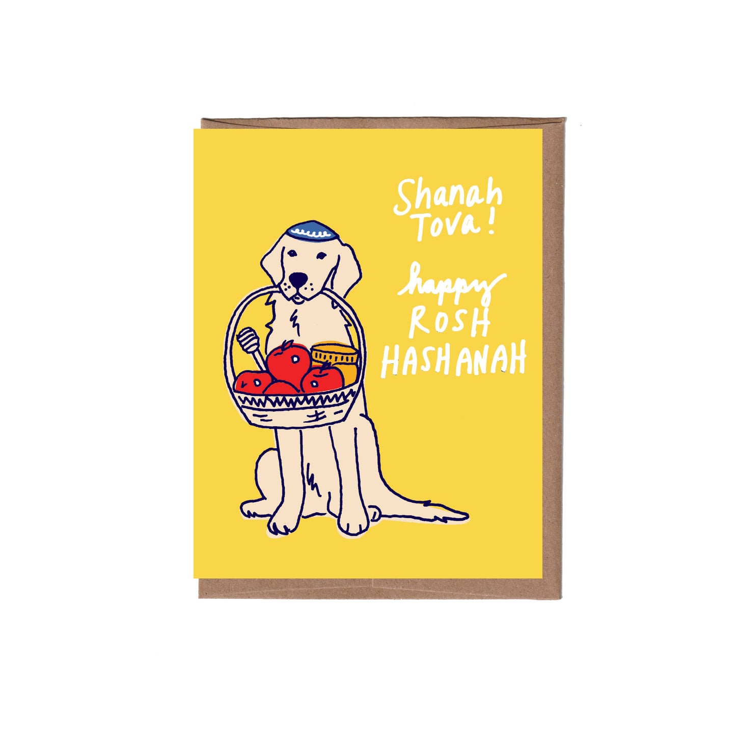 Rosh Hashanah Dog Greeting Card