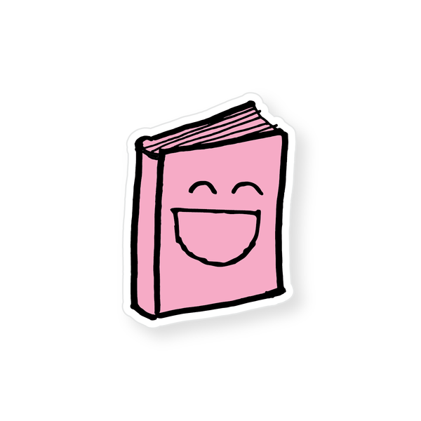 Happy Book Sticker