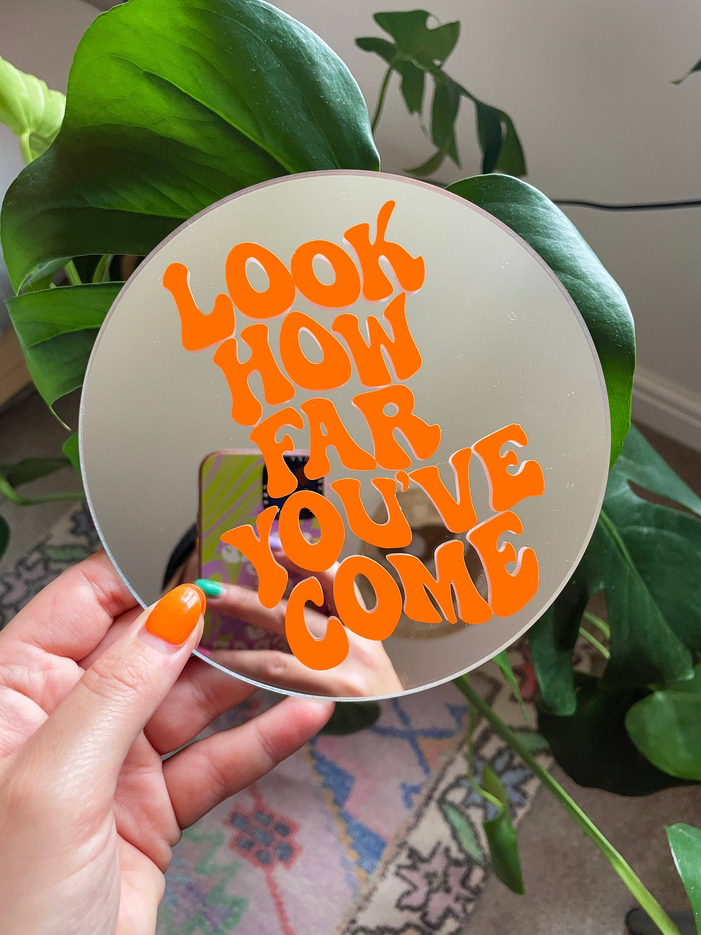 Look How Far You've Come Disc Mirror