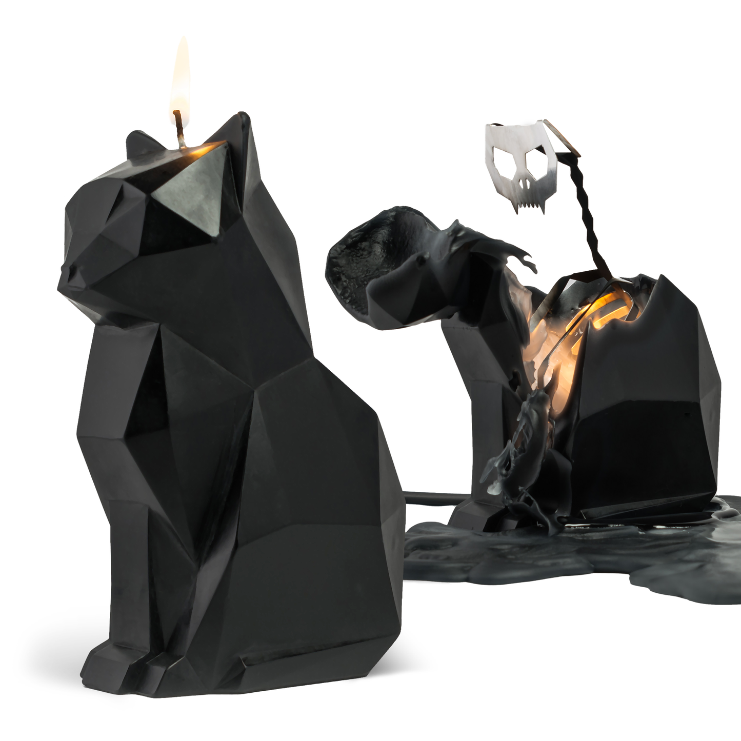 PyroPet Kisa Cat Candle in Black