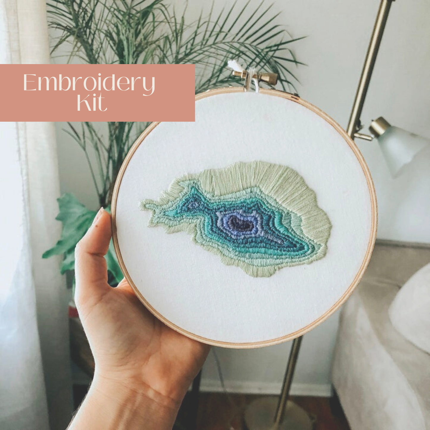Mountain Topography Beginner Embroidery Kit