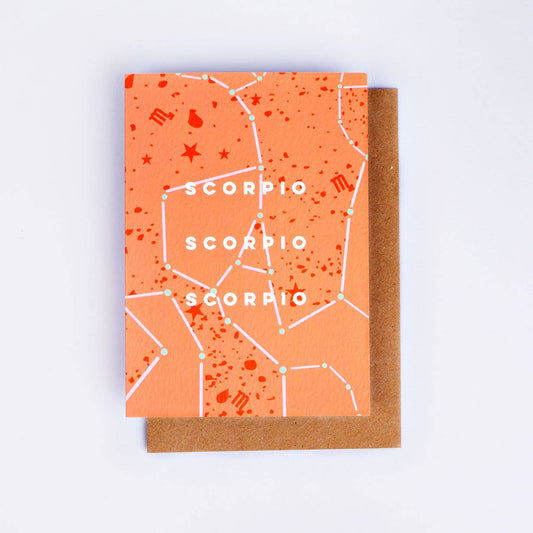 Cosmic Scorpio Birthday Card