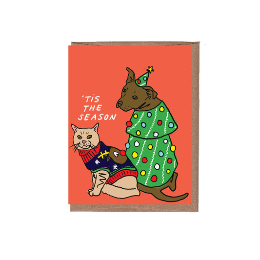 Pet Ugly Sweater Christmas Card Box Set
