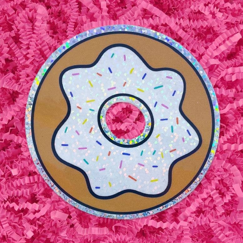 Glitter Sprinkle Donut Sticker