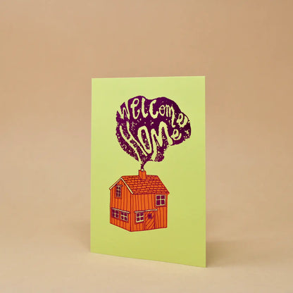 Welcome Home Cabin Greeting Card