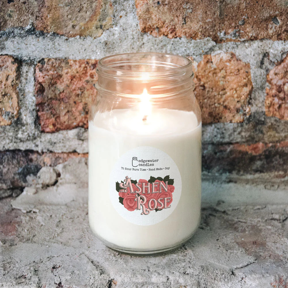 Ashen Rose Candle