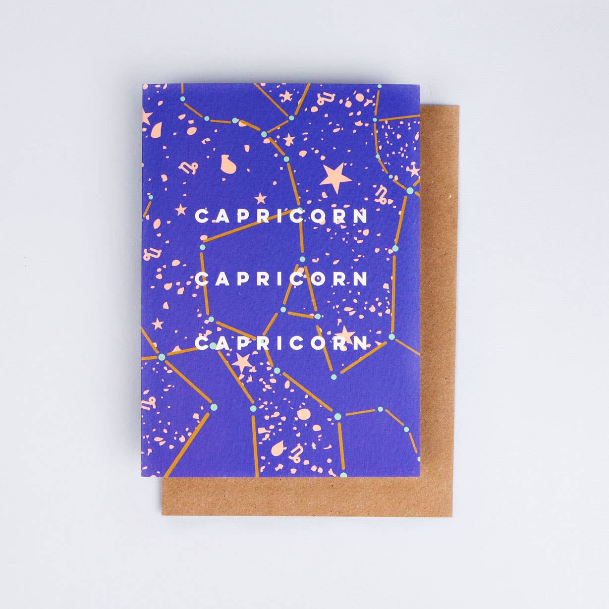 Cosmic Capricorn Birthday Card