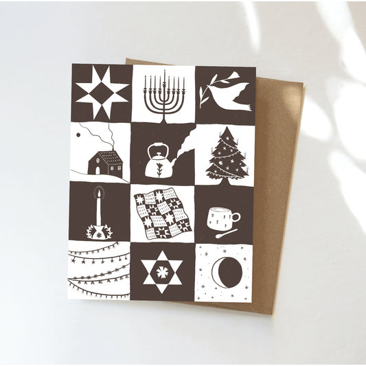 Holiday Patchwork Card Set