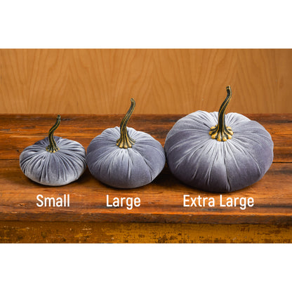 Extra Large Velvet Pumpkins